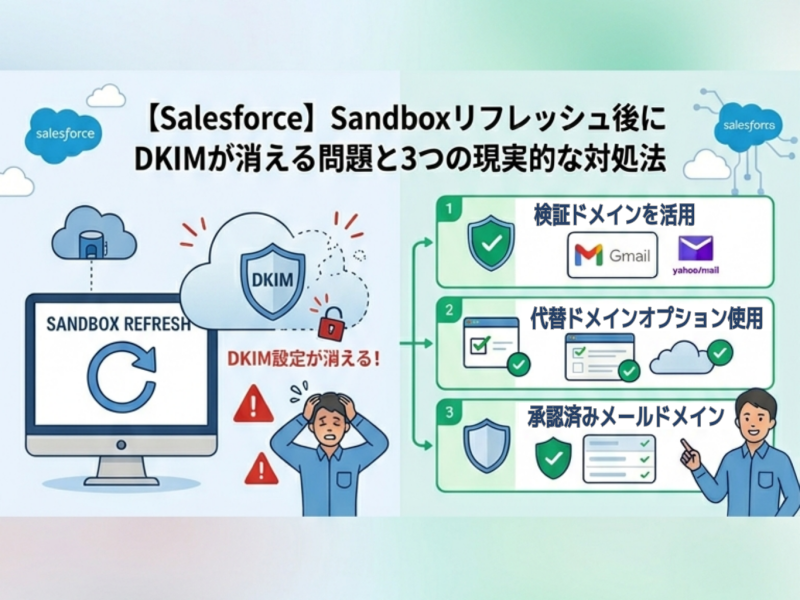 【Salesforce】Sandboxリフレッシュ後にDKIM設定が消える問題と3つの現実的な対処法